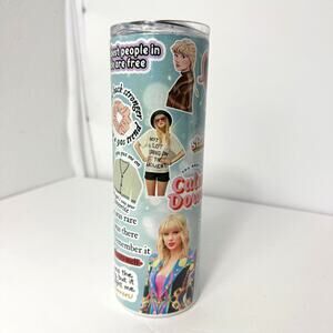 Taylor Swift Inspired Tumbler 20 oz Stainless Steel Insulated Cup Lyrics Swiftie